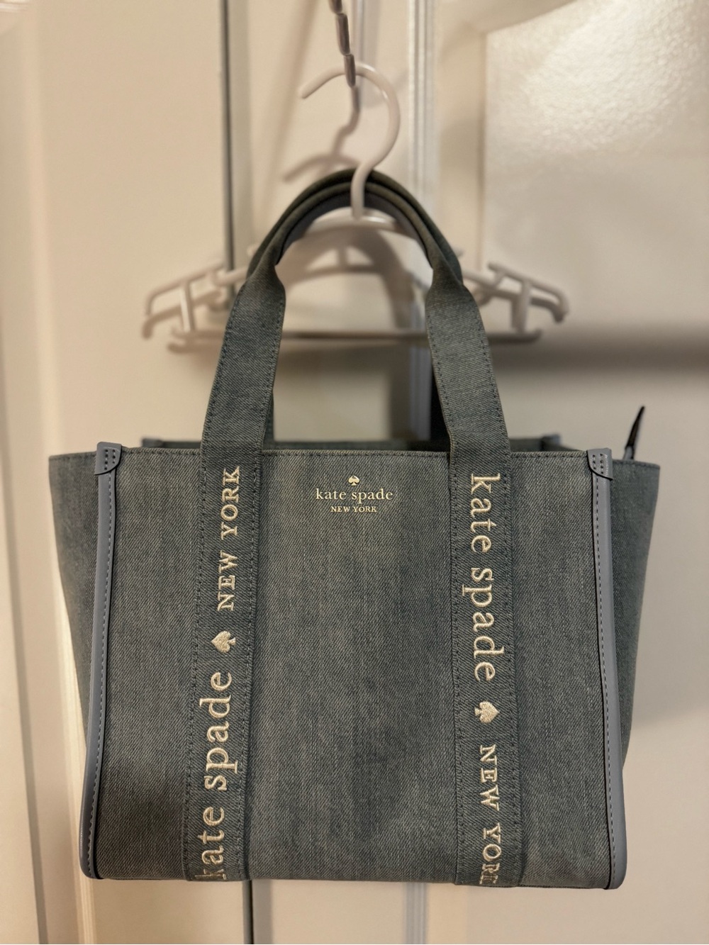 kate spade Light Blue Denim Small Tote Bag
